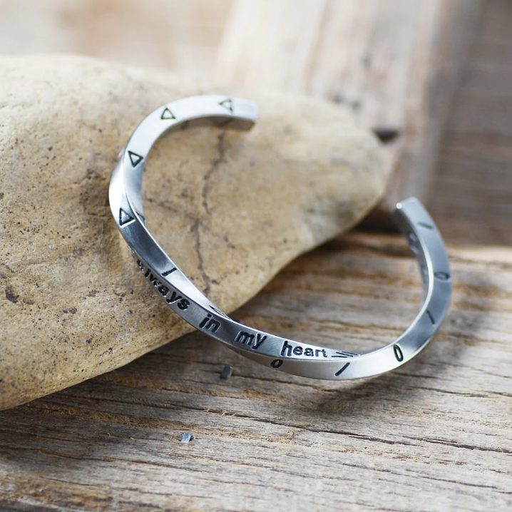 925 Silver Viking Alphabet Bracelet