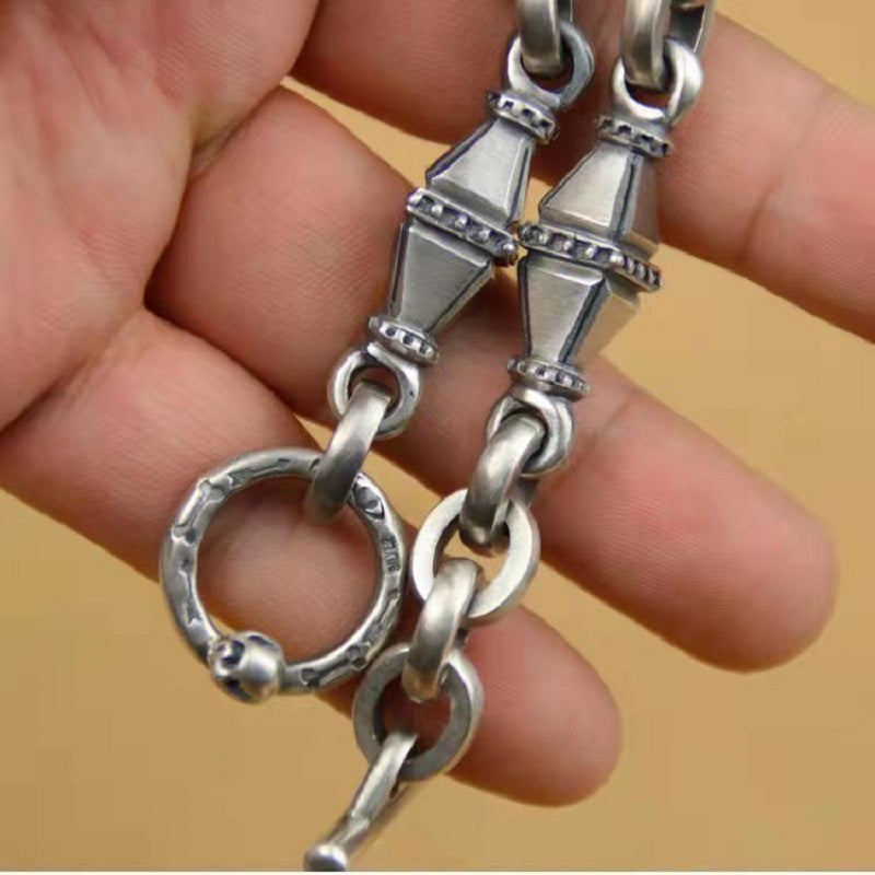 Double tower thick bracelet
