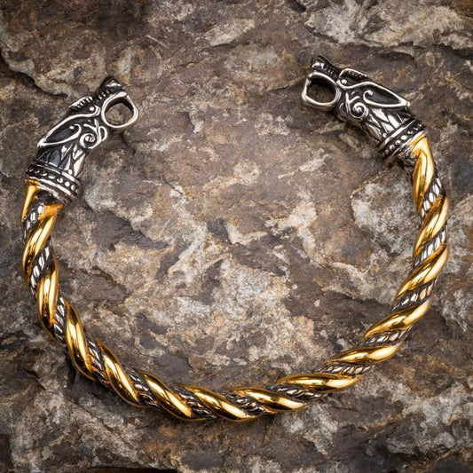 Norse Dual Head Dragon Bracelet