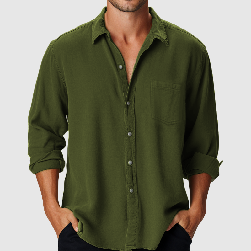 Men's Cotton Long Sleeve Shirt