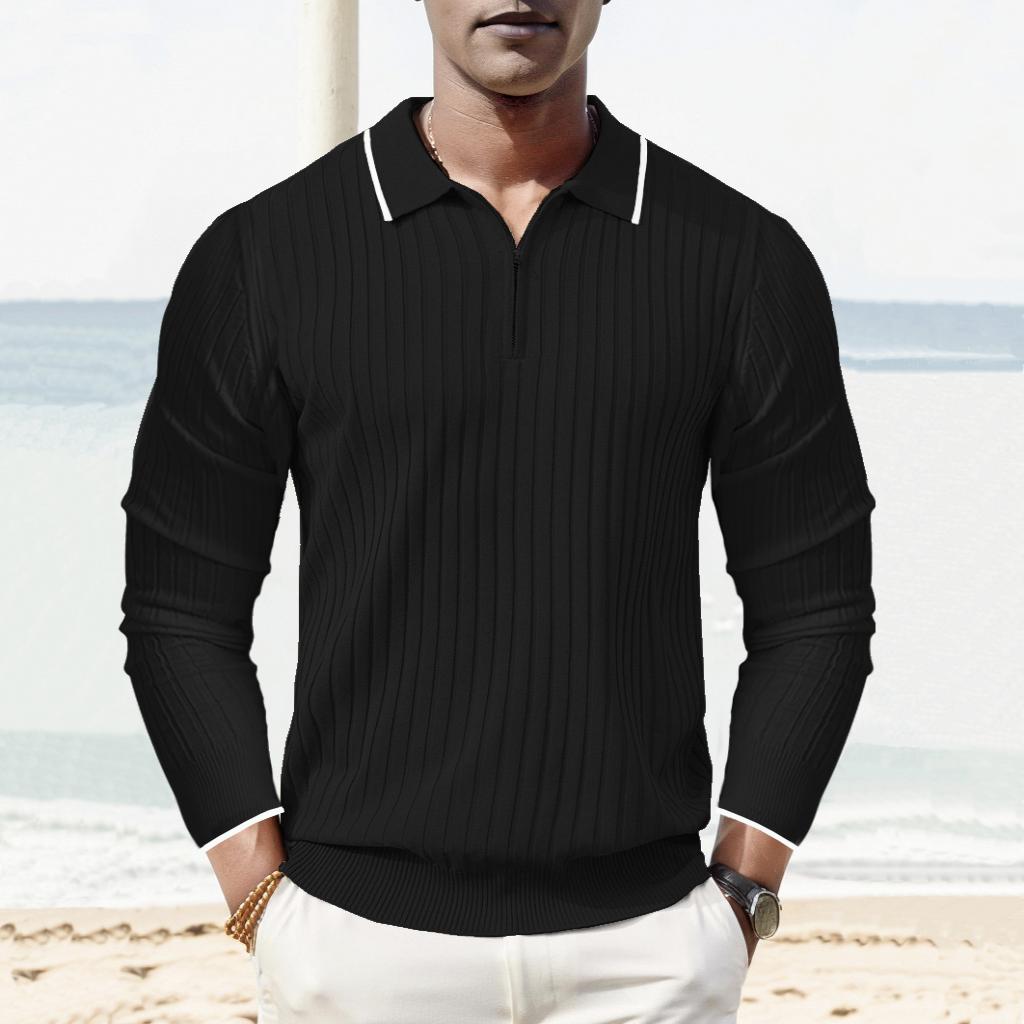 Chictango Rib Knit L Polo Shirt