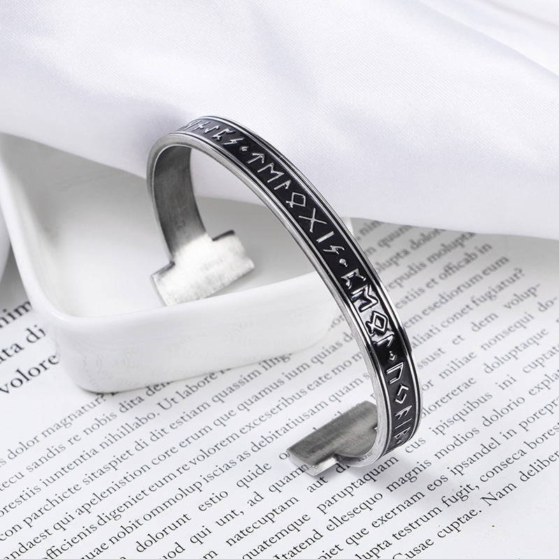 Numeral Letter Open Adjustable Bracelet