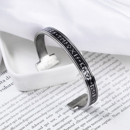 Numeral Letter Open Adjustable Bracelet