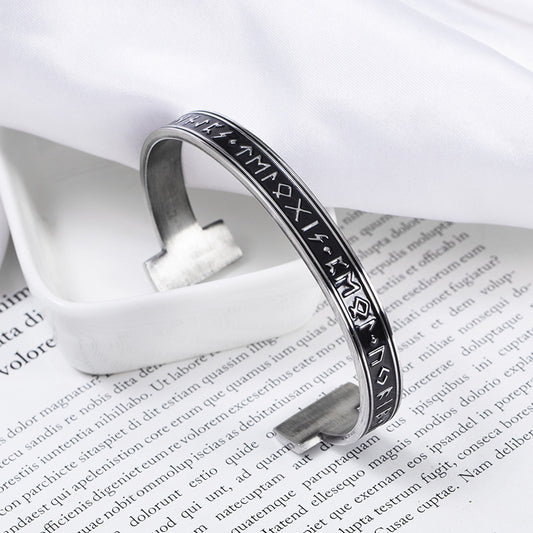 Numeral Letter Open Adjustable Bracelet