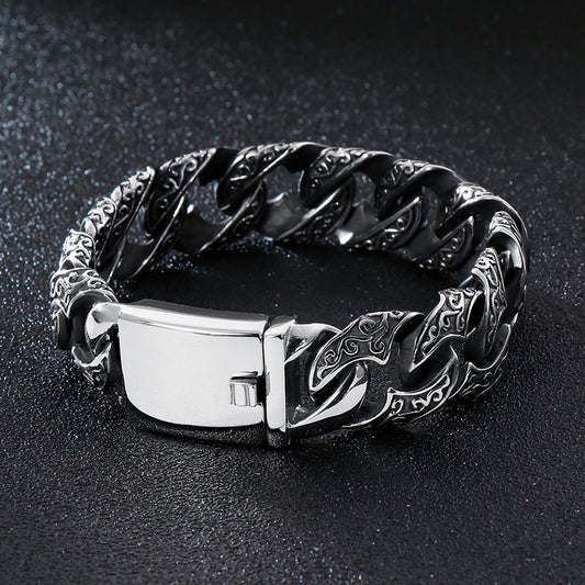 925 Silver Interlocking Motif Bracelet