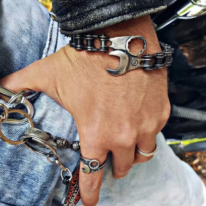 Silver Wrench Bracelet