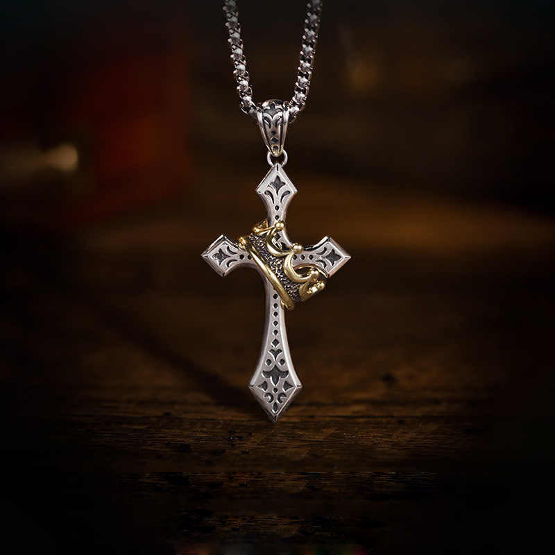 Cross Crown Necklace