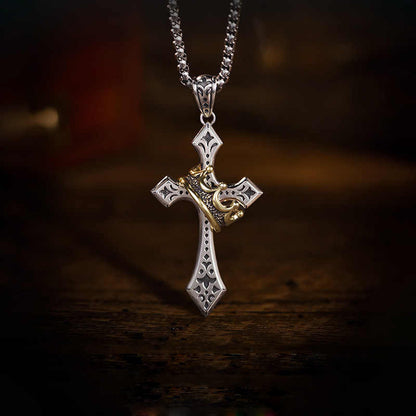 Cross Crown Necklace