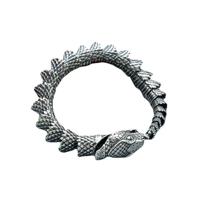 925 Silver Snake-shaped casual bracelet