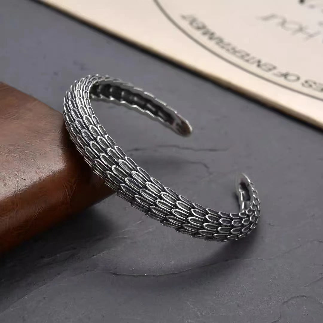 Dragon Scale Open Bracelet