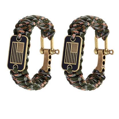 Outdoor Regulator Multifunctional Seven Core Umbrella Rope National Flag Survival Bracelet