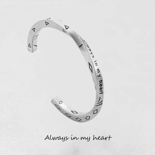 925 Silver Viking Alphabet Bracelet