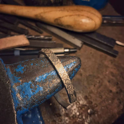 925 Silver Vintage Gold Adjustable Bracelet