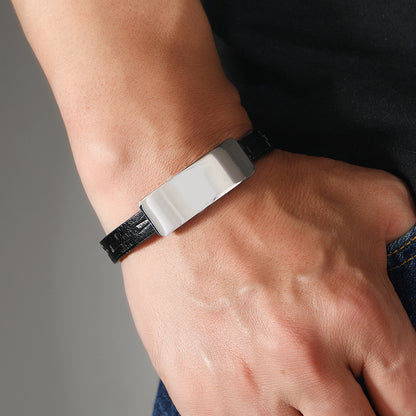 Titanium Steel Light Plate Men's Bracelet