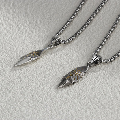 Personalized Vintage Wishing Stone Pendant Necklace