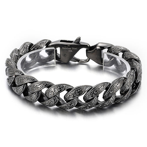925 Silver Interlocking Motif Bracelet