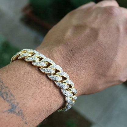 Full Diamond Cuban Bracelet
