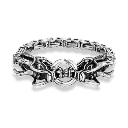 Norse Mythology Twin Headed Dragon Bracelet
