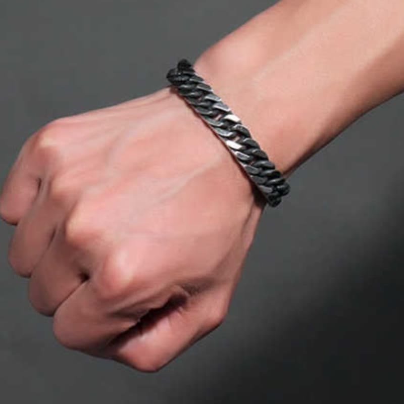 Hip-hop Thick Chain Dragon Weave Cuban Bracelet