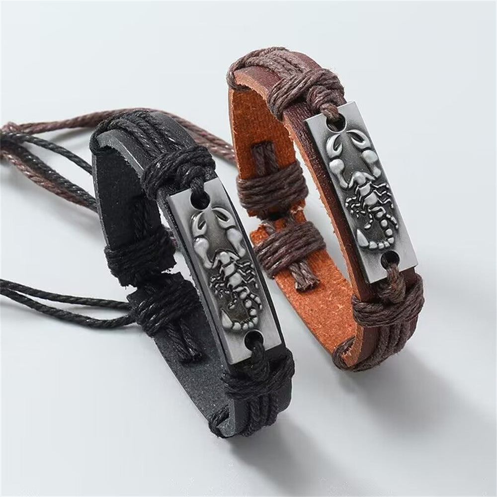 Woven Retro Leather Bracelets