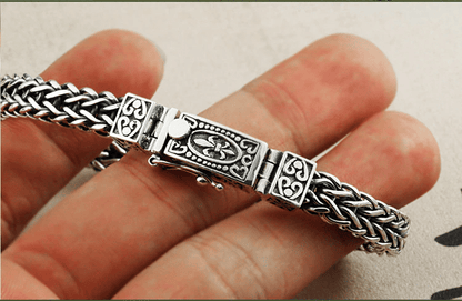 925 Silver men's vintage personality bracelet