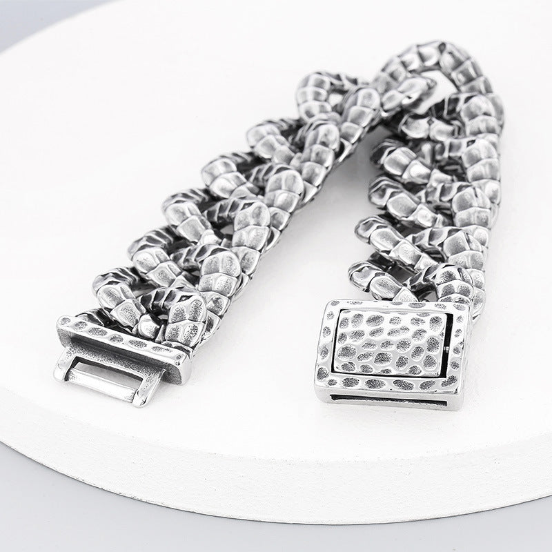 925 Silver Retro Winding Snake Bracelet