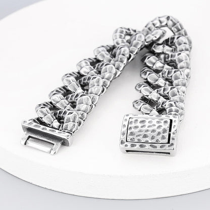 925 Silver Retro Winding Snake Bracelet
