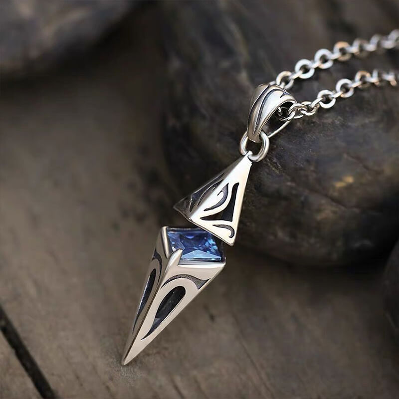 Personalized Retro Star Magic Stone Pendant Necklace