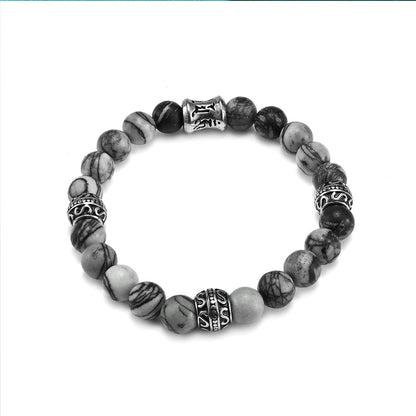 Men's Volcanic Stone Transfer Bracelet