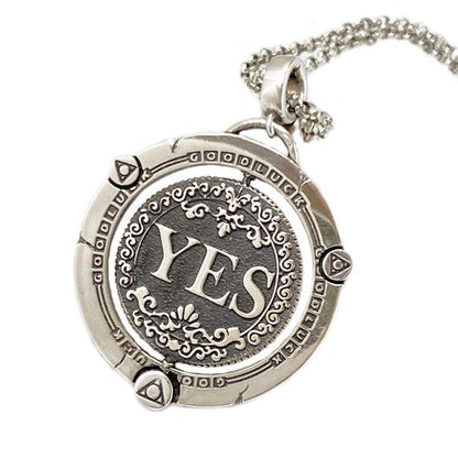 Decision Coin Rotating Necklace