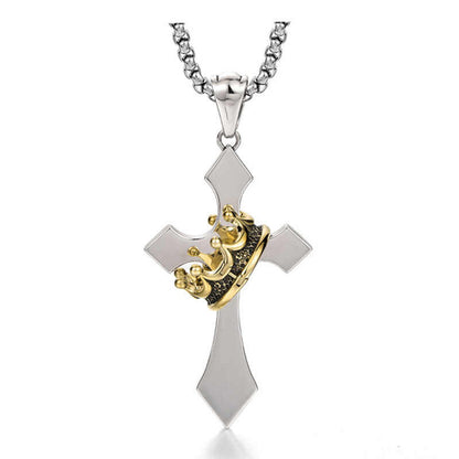 Cross Crown Necklace