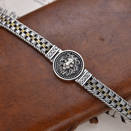 Personalized lion patterned bracelet