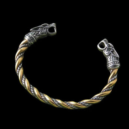 Viking Dual Color Open Odin Bracelet