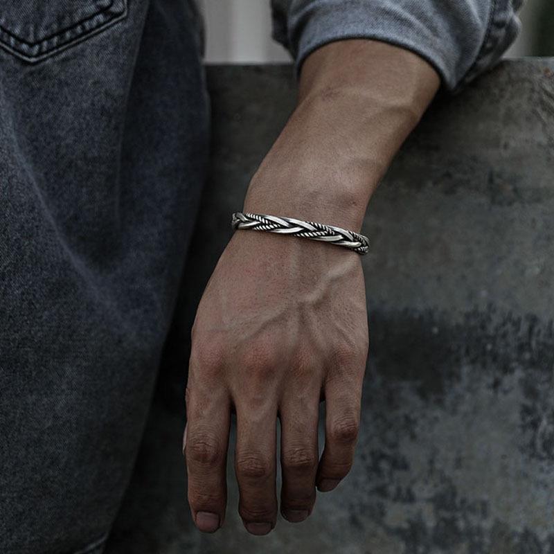 Fried Dough Twists Open Bracelet