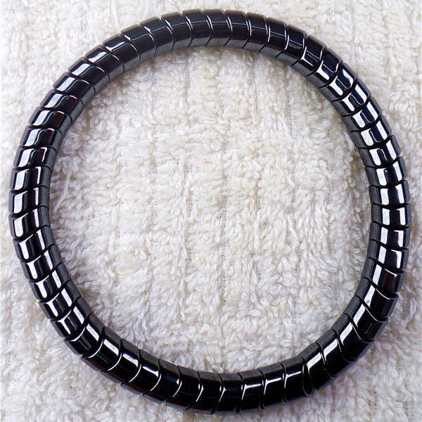Black Snake Bone Magnet Bracelet