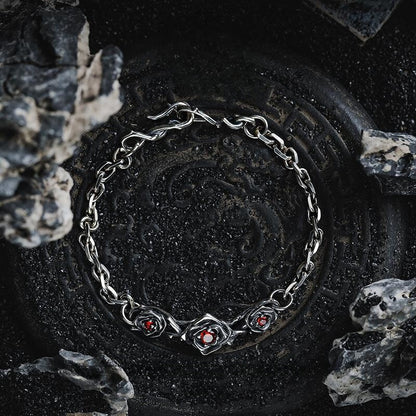 Dark Style Vintage Thorn Rose Bracelet