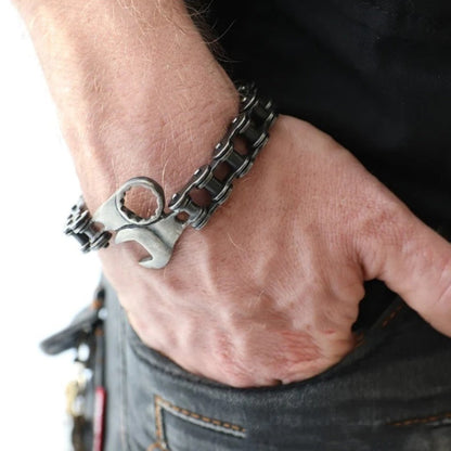 Silver Wrench Bracelet