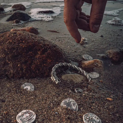 Viking Dual Color Open Odin Bracelet