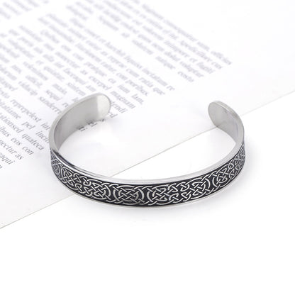 Men's ethnic retro style open-ended adjustable bracelet