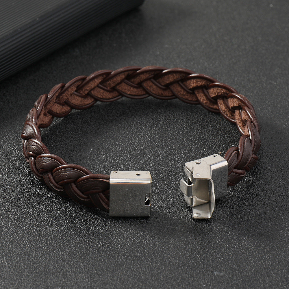 Retro Woven Leather Bracelet