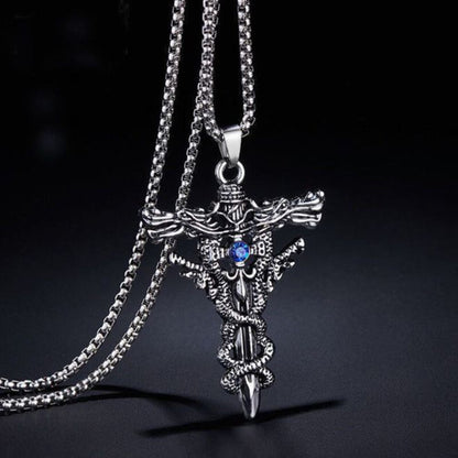 Personalized Keel Cross Pendant Men'S Necklace