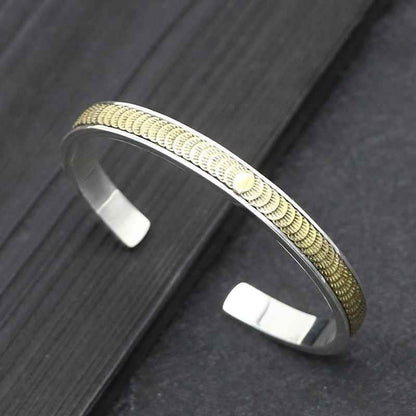 Retro totem open bracelet