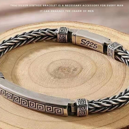 925 Silver Vintage Retro Bracelet