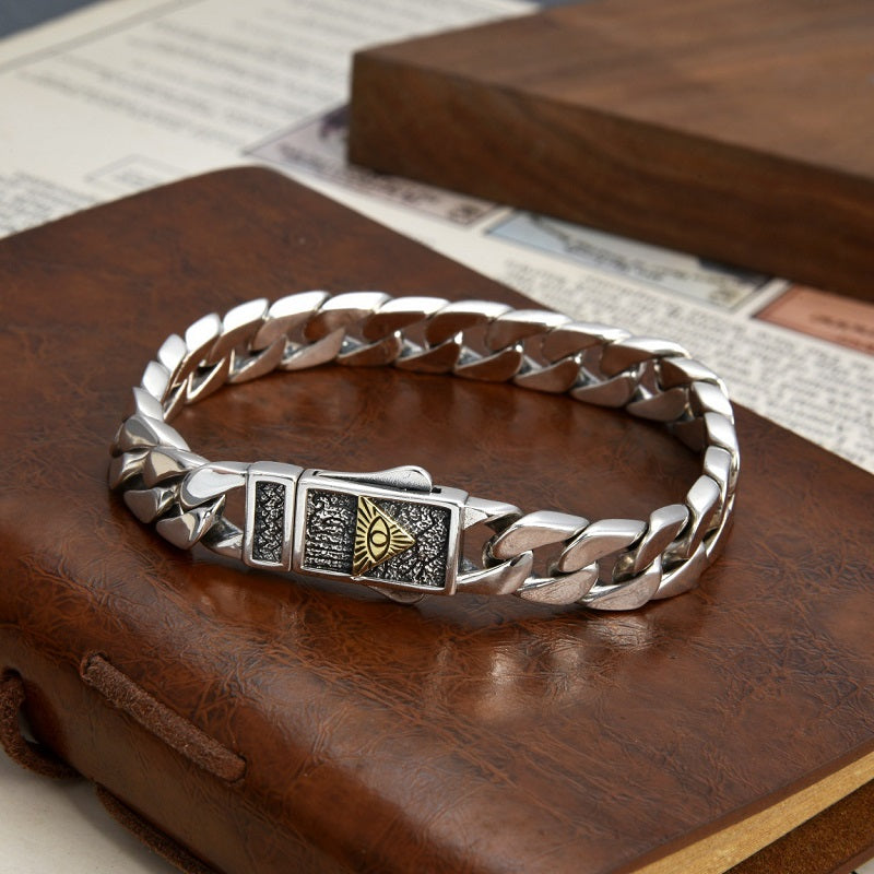 S925 Men's Cross Phoenix Bracelet