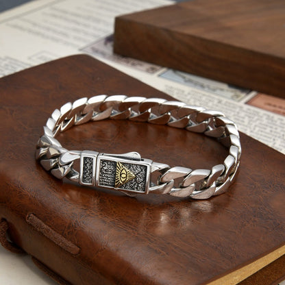 S925 Men's Cross Phoenix Bracelet