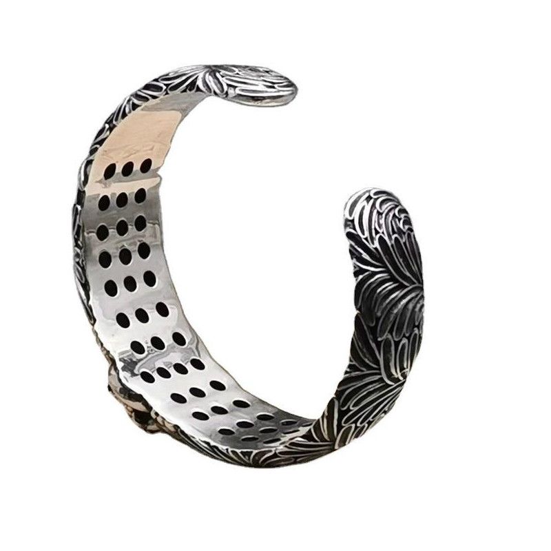 925 Silver Tiger Head Bracelet