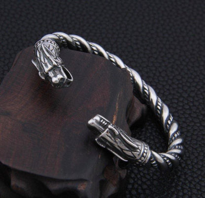 Norse Dual Head Dragon Bracelet