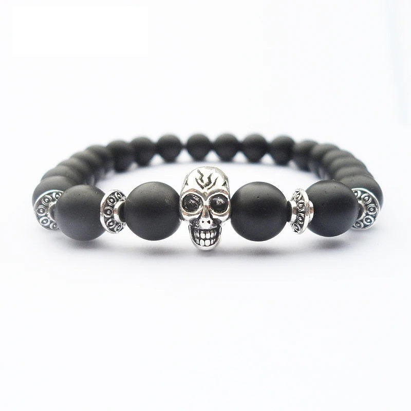 Retro Black Matte Matte Beads