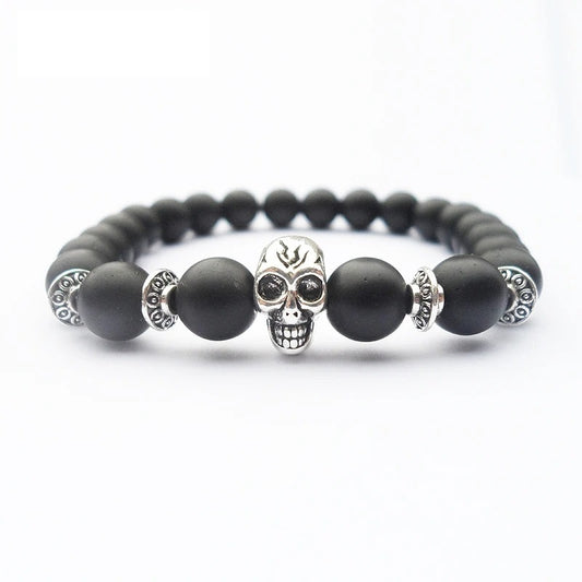 Retro Black Matte Matte Beads