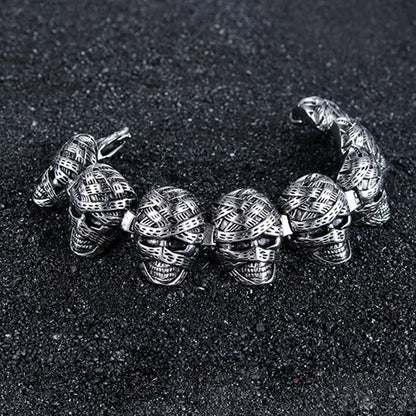 925 Silver Skull Decoration Bracelet